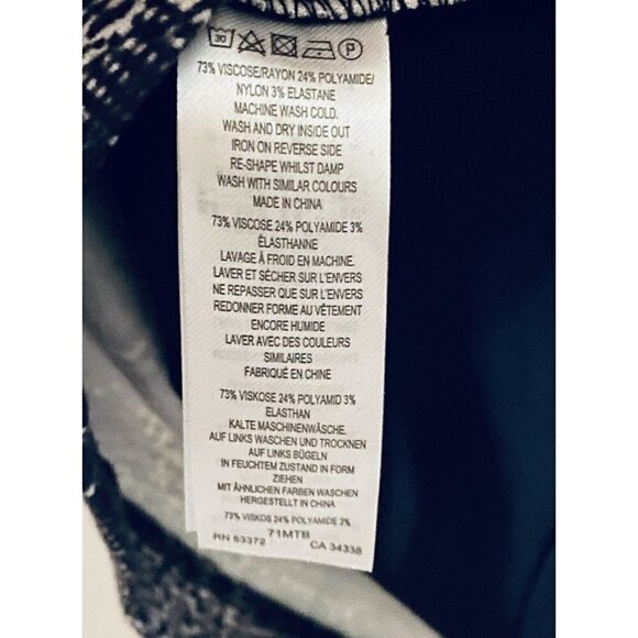 French Connection Lula Shirt Dress Womens 6 Animal Print Long Sleeve Stretch - Picture 8 of 9